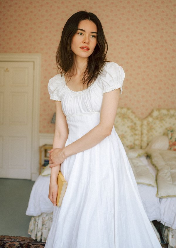 Aisha Midaxi Dress - White