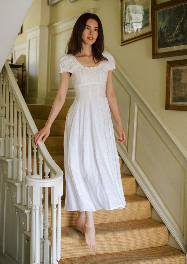 Aisha Midaxi Dress - White