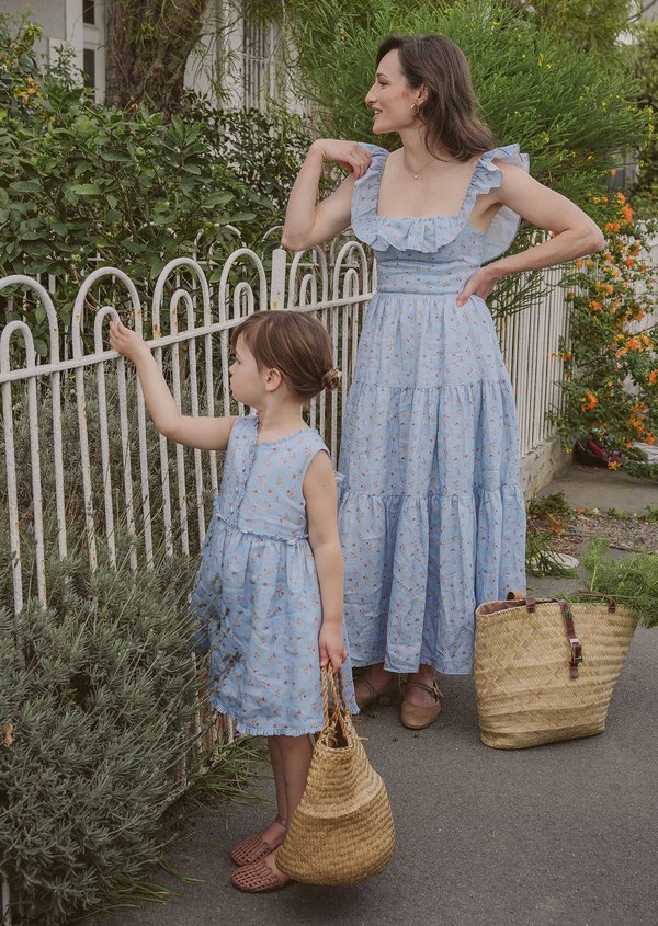 Avanna Dress - Paperwhites in Wild