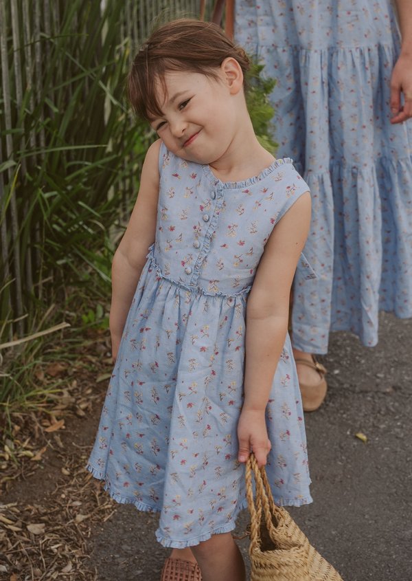 Avanna Dress - Paperwhites in Wild