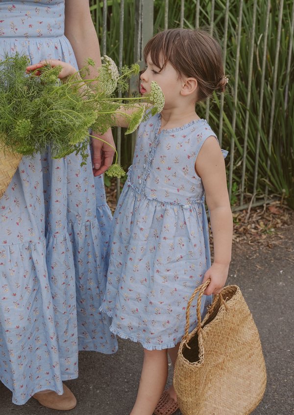 Avanna Dress - Paperwhites in Wild