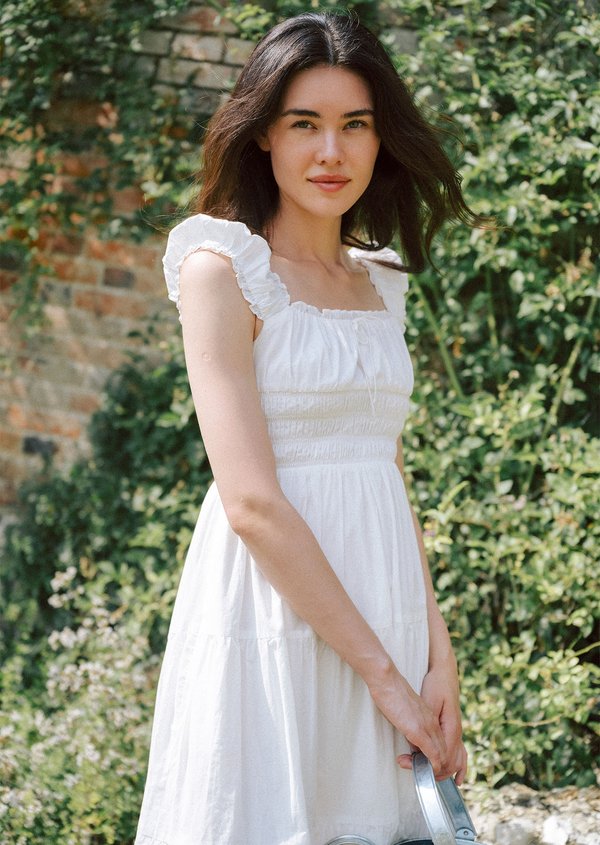 Auvery Midi Dress - White