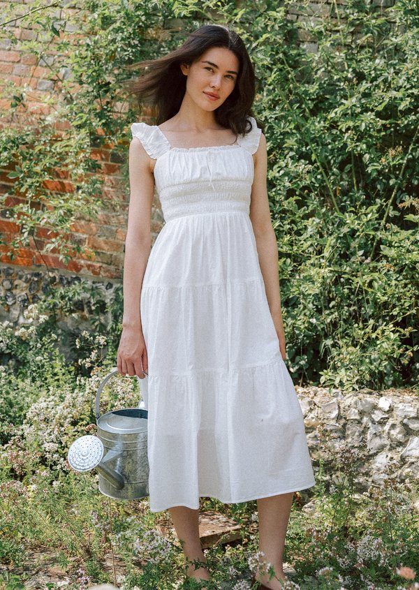 Auvery Midi Dress - White