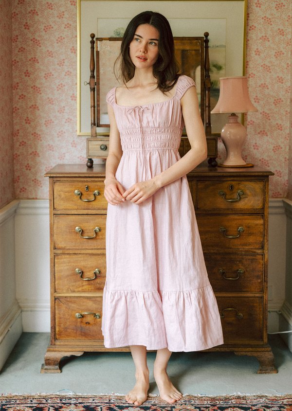 Gibson Midi Dress - Powder