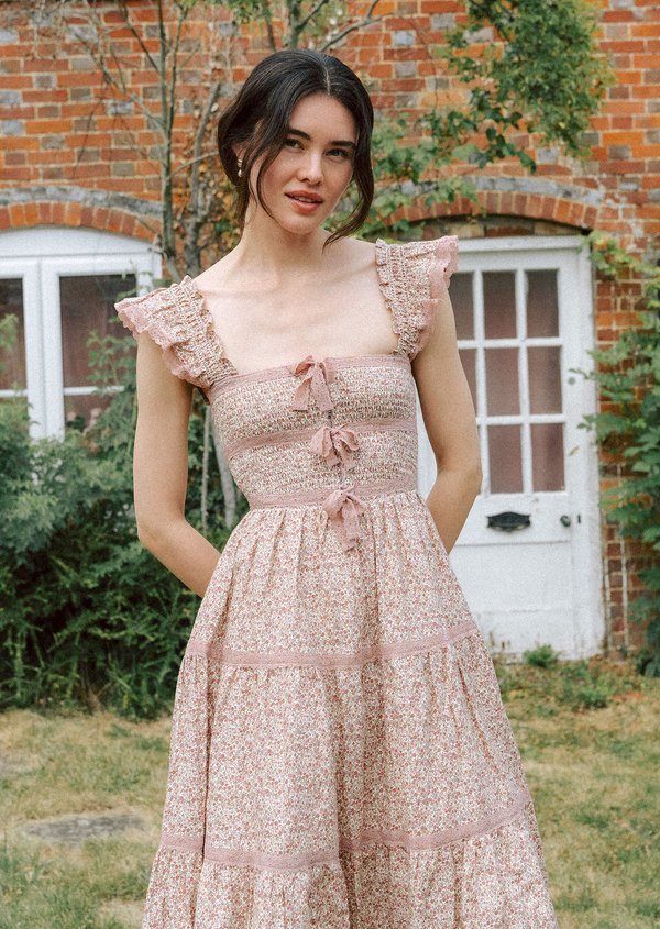 Hilly Midi Dress - Berry Seal