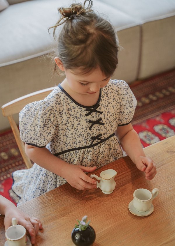 Julie Dress - Wild Prunes in Blue Shadow