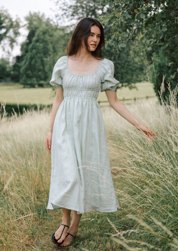 Katharine Midi Dress - Minty