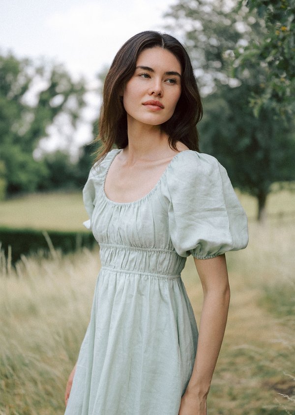 Katharine Midi Dress - Minty