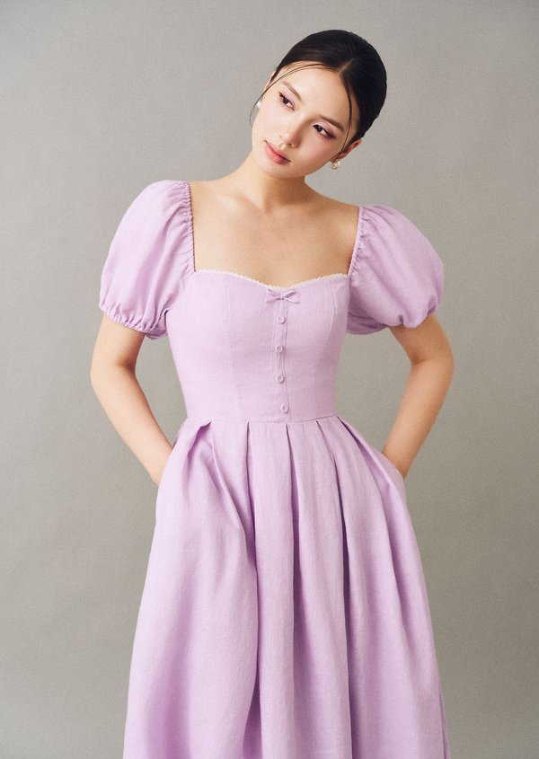 Sailor Midi Dress - Lilac