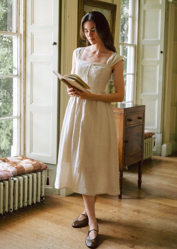 Sena Midi Dress - Sand