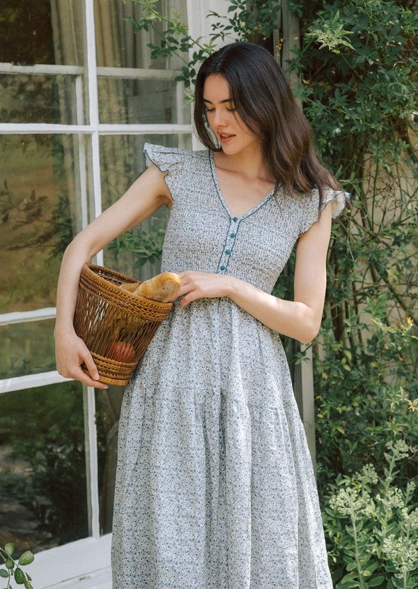 Sorae Midi Dress - Indigo Ink V2