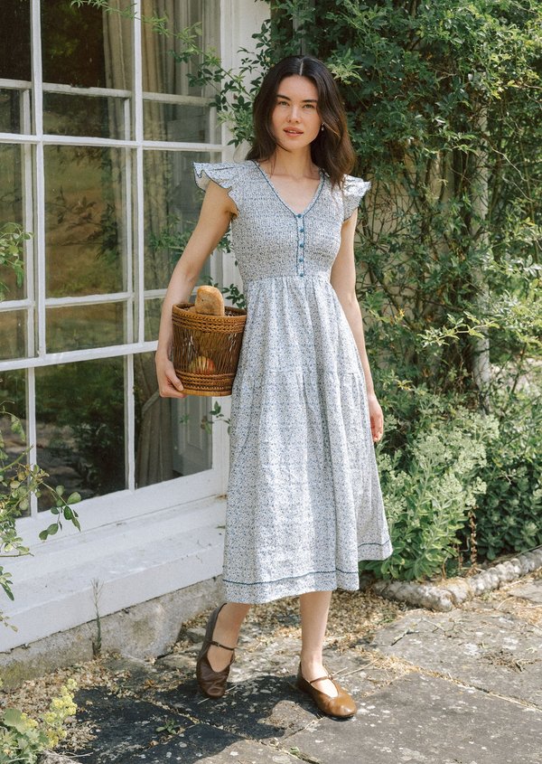 Sorae Midi Dress - Indigo Ink V2