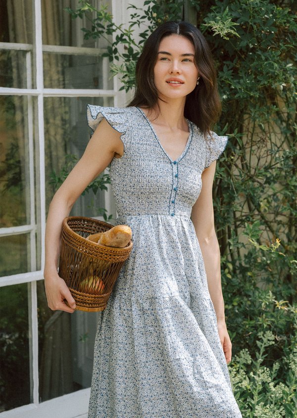 Sorae Midi Dress - Indigo Ink V2