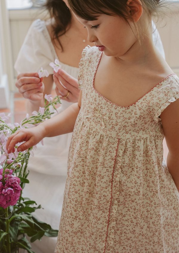 Suzie Dress - Wild Prunes In Quartz