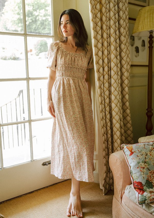 Tate Midaxi Dress - Rosewood Letter