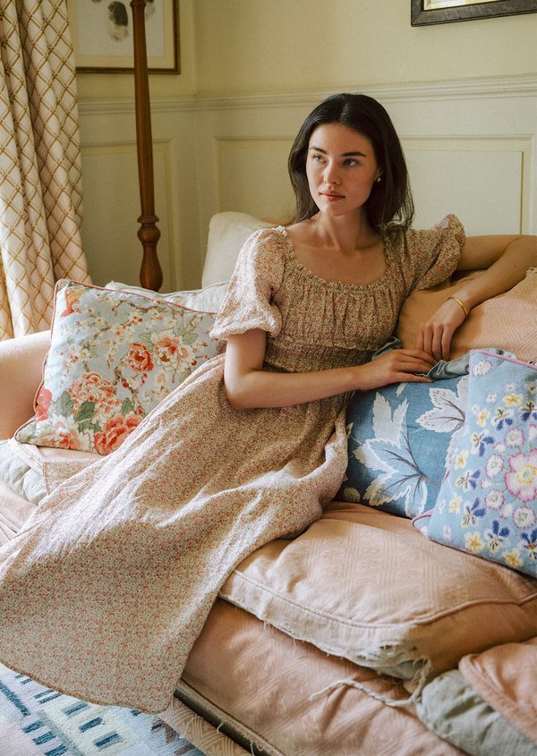 Tate Midaxi Dress - Rosewood Letter