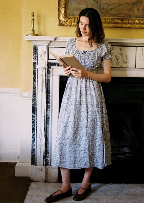 Vanessa Midi Dress - Indigo Ink V1