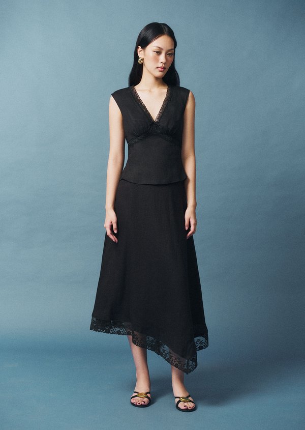 Cloudlight Midi Skirt - Black