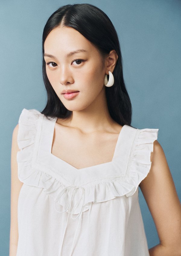 Petaline Top - White