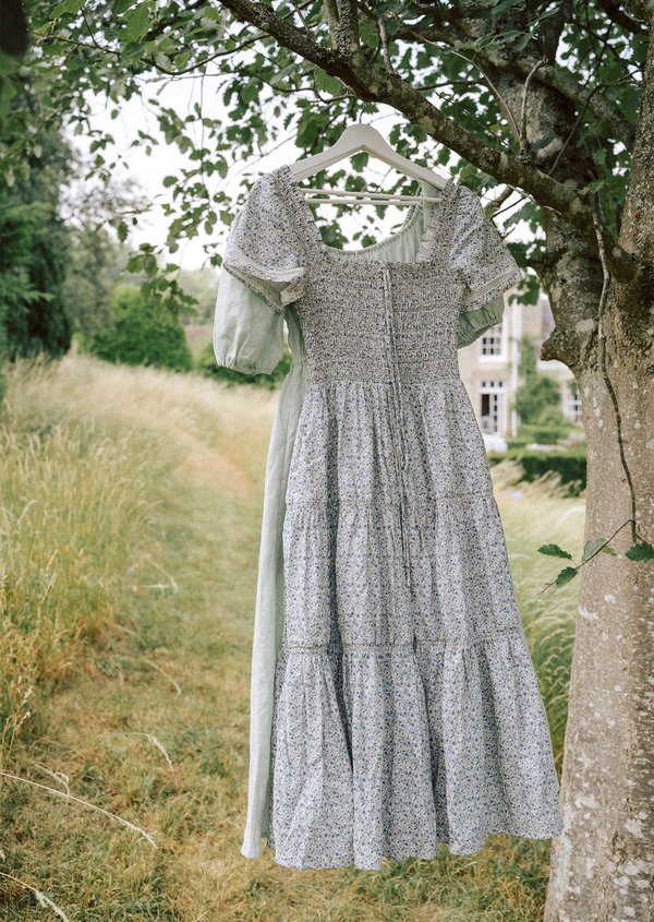 Christine Midi Dress - Indigo Ink V2