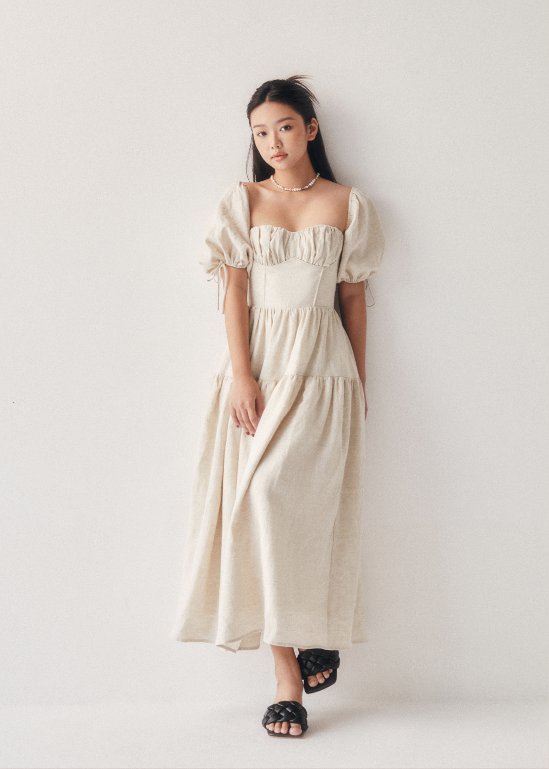 Kourtney Midi Dress - Wild Prune In Daylight | Caramel Monster