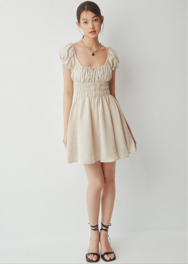 Mandy Mini Dress - Sand