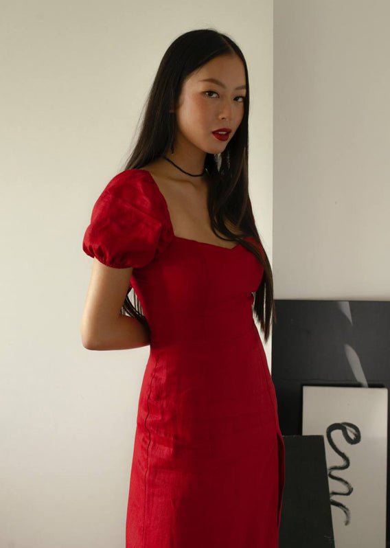 ワンピース CARAMEL VENUS DRESS Venus Midi Dress - Black | Caramel Monster