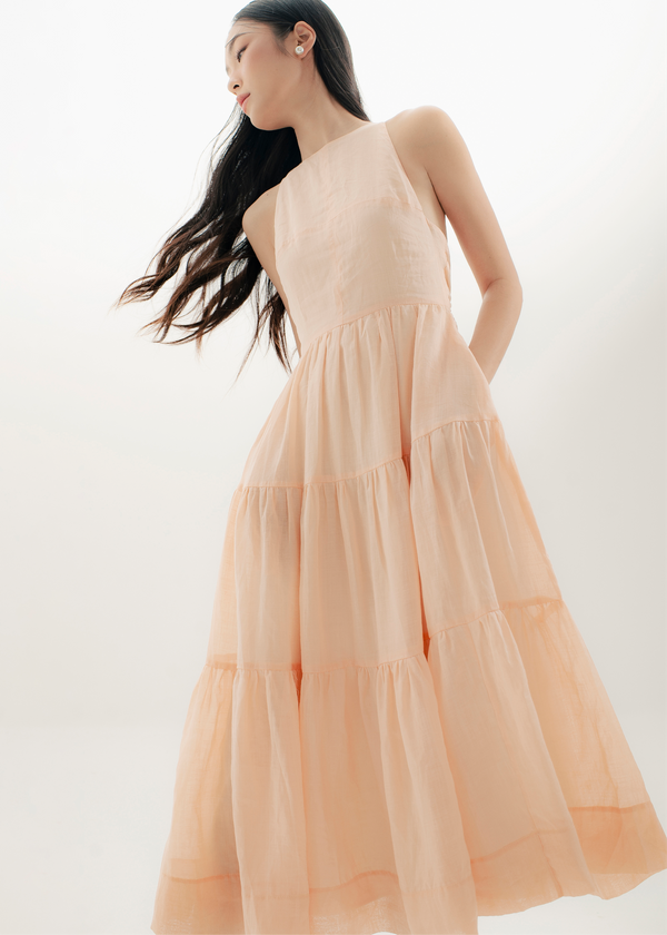 Lois Midi Dress - Nude Lois Midi Dress - Nude