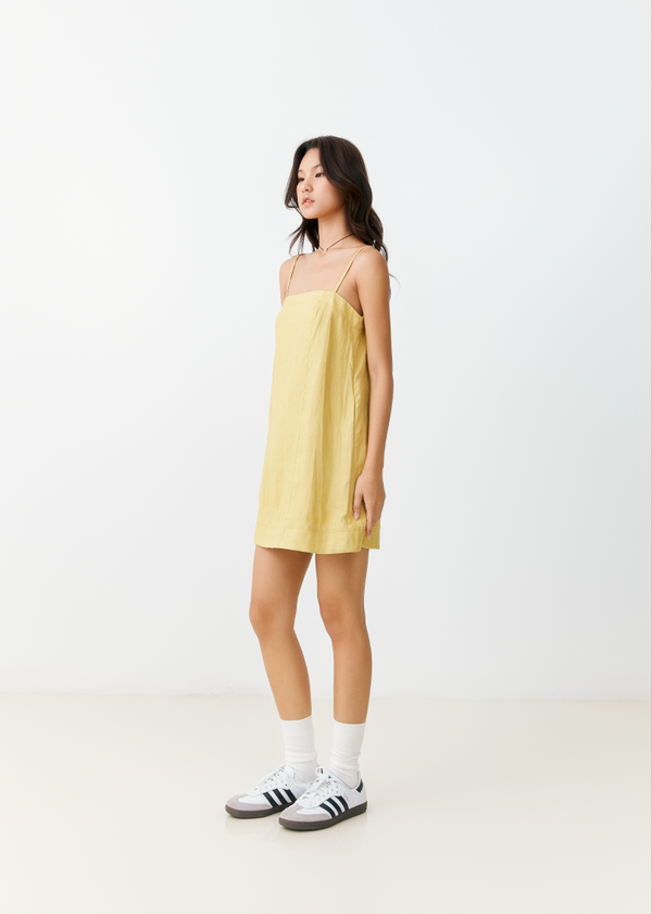 Delilah Mini Dress - Chartreuse Delilah Mini Dress - Chartreuse