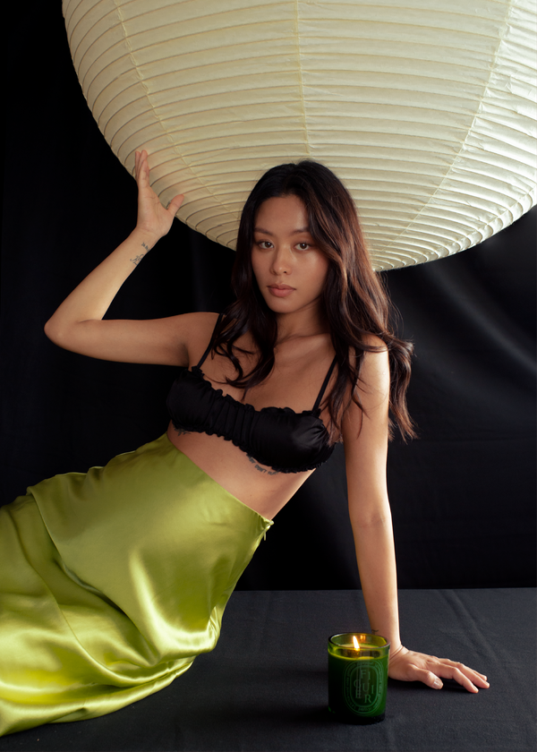 Naomi Midi Skirt - Moss Green