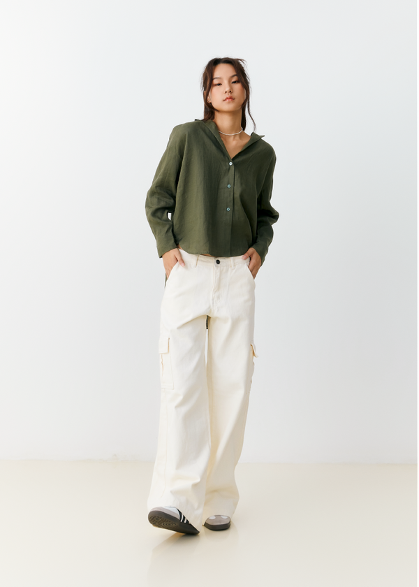 Pepper Oversize Shirt - Basil Pepper Oversize Shirt - Basil