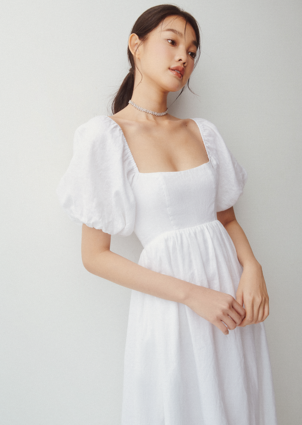 Sherlyn Midaxi Dress - White