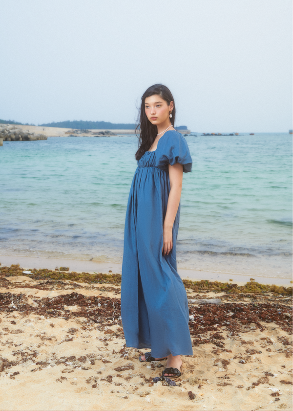 Kim Maxi Dress - Bellflower Bleu | Caramel Monster