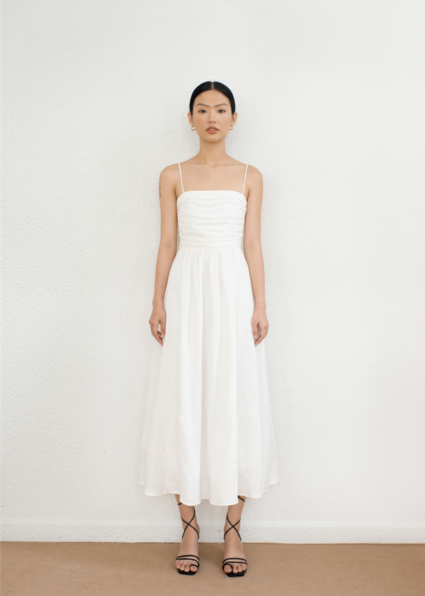 Chloe Midi Dress - White