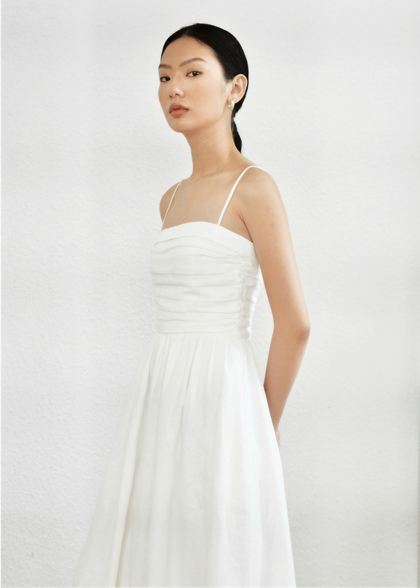 Chloe Midi Dress - White