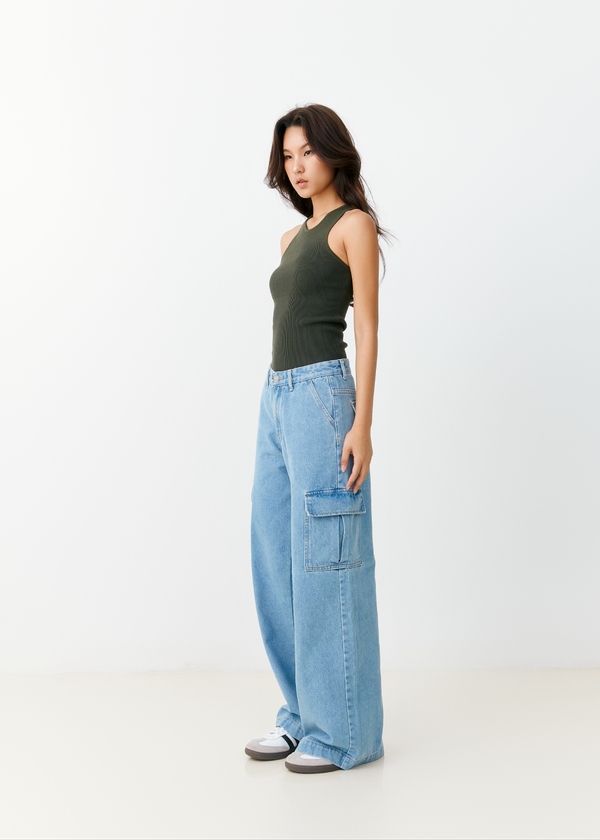 Robin Cargo Jeans - Light Blue Robin Cargo Jeans - Light Blue