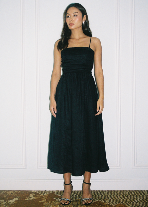 Chloe Midi Dress - Black