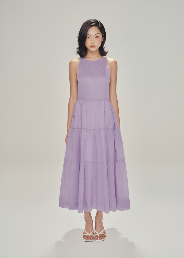 Layla Midi Dress - Lilac