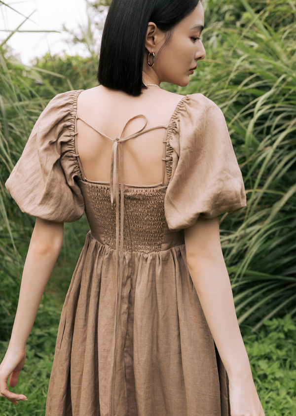Ava Midi Dress - Hazelnut Ava Midi Dress - Hazelnut