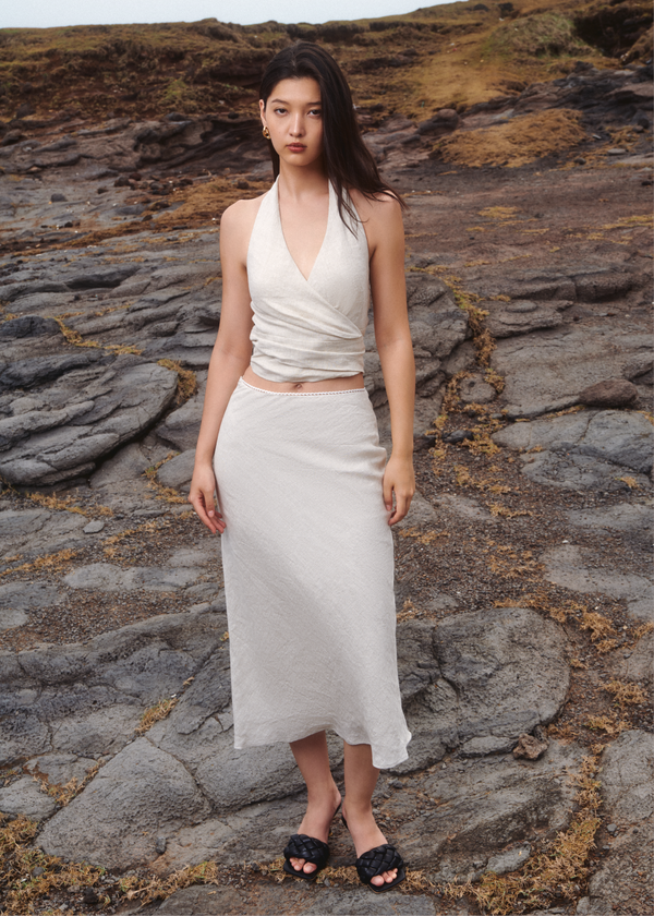 Bea Midi Skirt - Sand