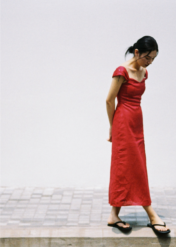 Joanne Midi Dress - Burgundy