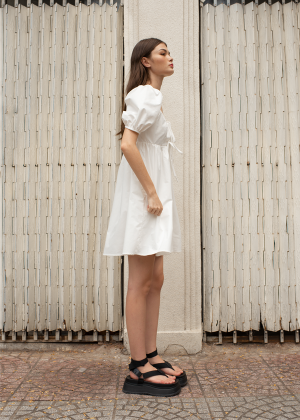 Loulou Mini Dress - White Loulou Mini Dress - White