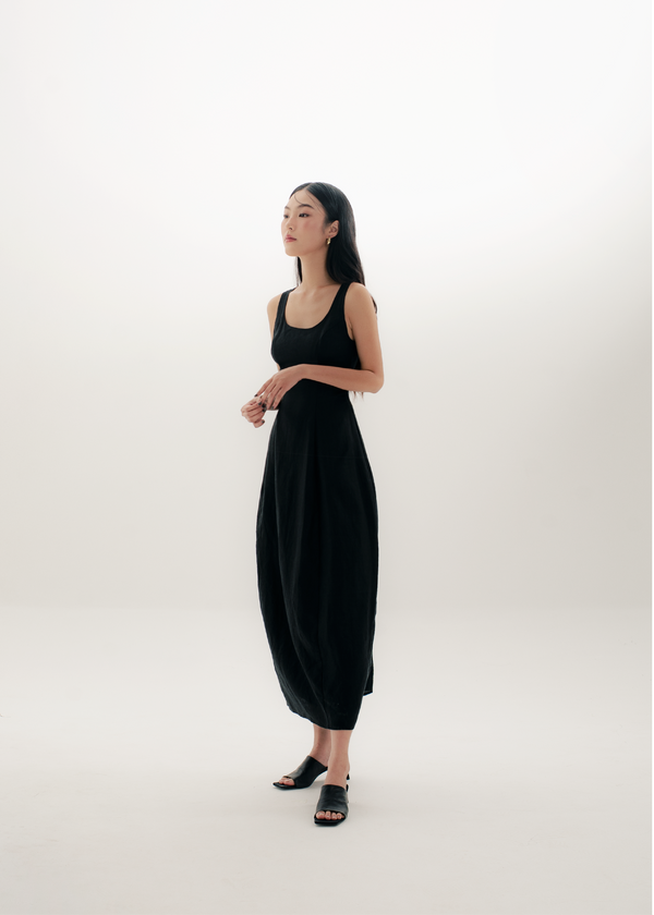 Stanley Midi Dress - Black