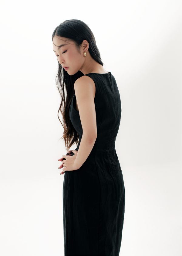 Stanley Midi Dress - Black