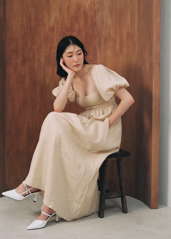 Sherlyn Midaxi Dress - Cream