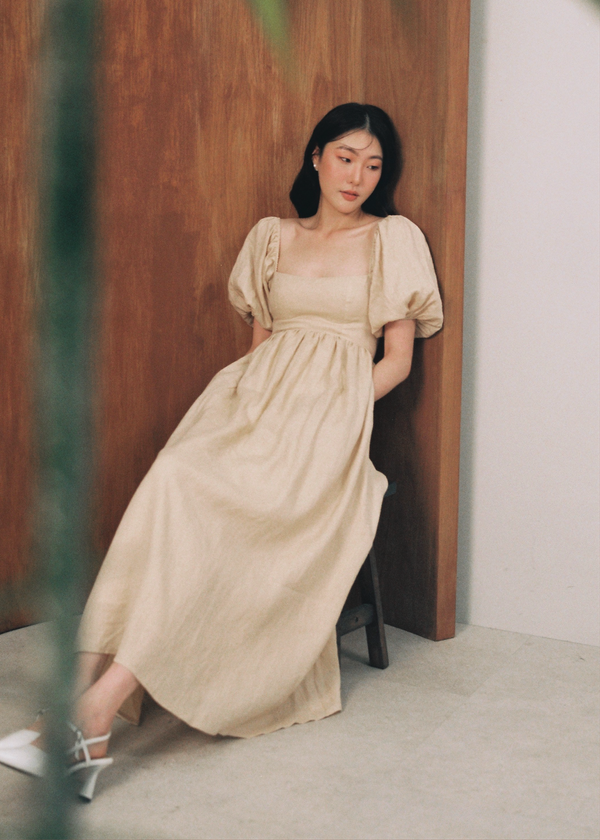 Sherlyn Midaxi Dress - Cream