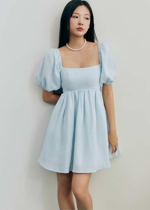 Sherlyn Mini Dress - Baby Blue