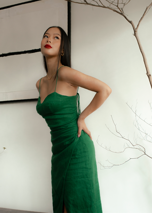 Magdeline Midi Dress - Clover Green