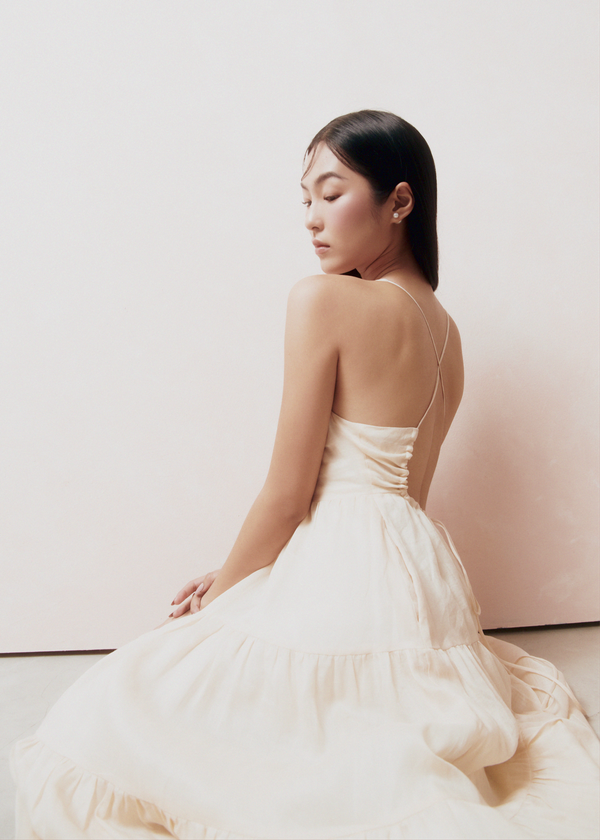 Lois Midi Dress - Ivory
