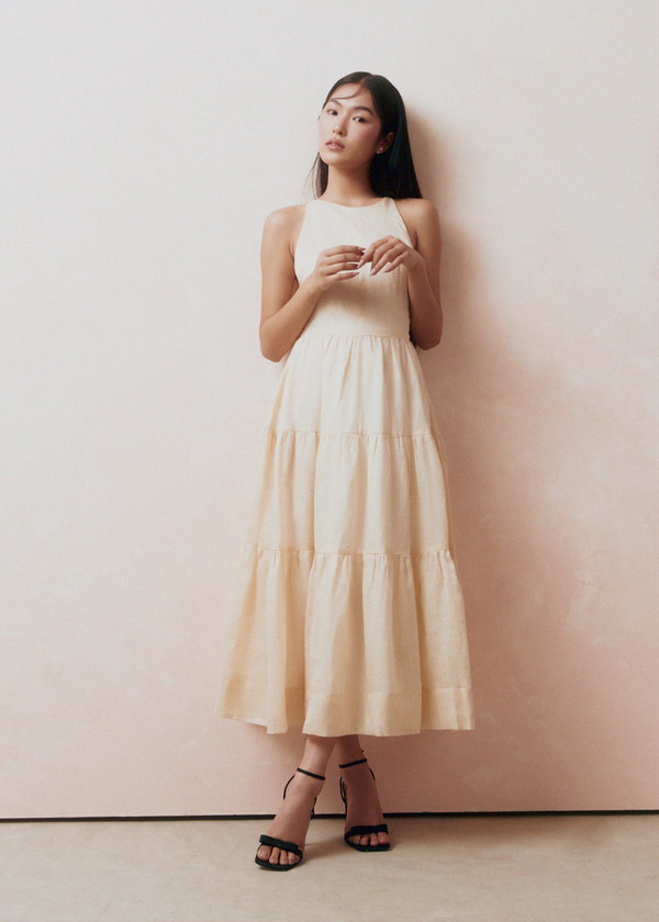 Lois Midi Dress - Ivory